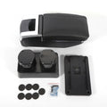 Storage Console Box Console Car for 2007-2011 Versa Leather OUKANING Box Latio Nissan Tiida Center Center Rotatable Black Armrest