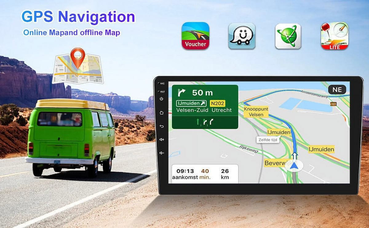 Camera WIFI for 1280*720 Stereo Screen Player Auto 10.1" 2008-2013 Navigation 12 Black SWC Carplay Video Accord Radio Backup 8 GPS Honda Android Car Support Android 2+32G, Wireless