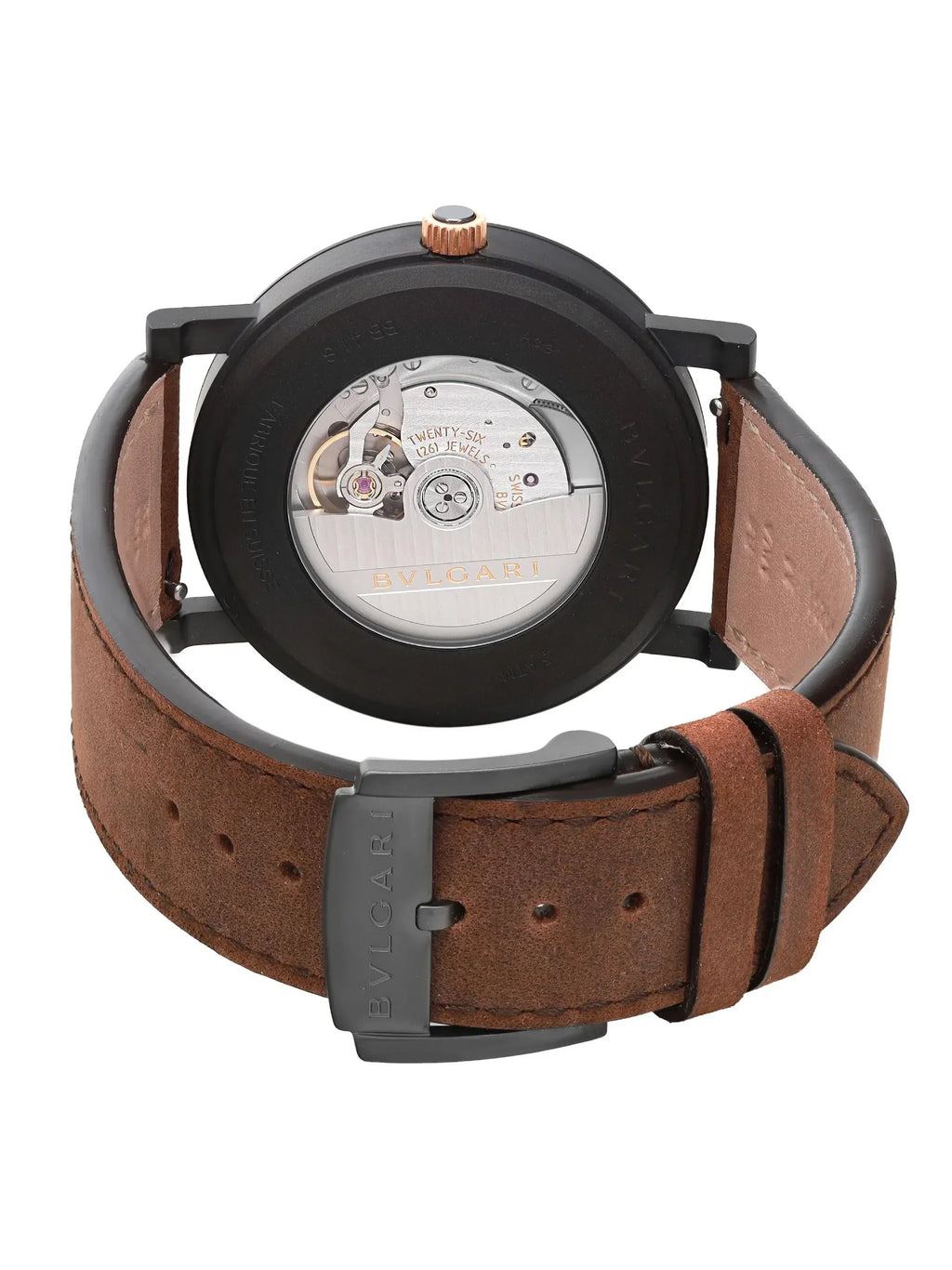 Black 103219 Solotempo Watch 41mm New Dial Steel DLC Automatic Coated Bvlgari