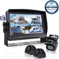 Backup Monitor, for RV Camera Box Camera eRapta Large Record 9’’ camera Quad and Backup Truck IP69 Side 4 Car Waterproof HD with System RV A9 Rear Trailer Advanced DVR Split Function Screens View