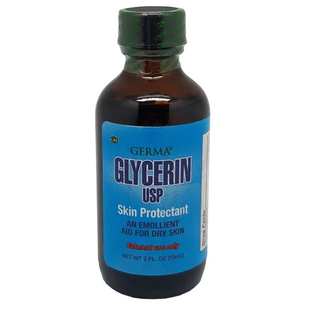 Vegetable Moisturizer Skin and Treatment Glycerin. of and Dry Natural Germa Skin 2 oz. Emollient. for Pack Lips. 6