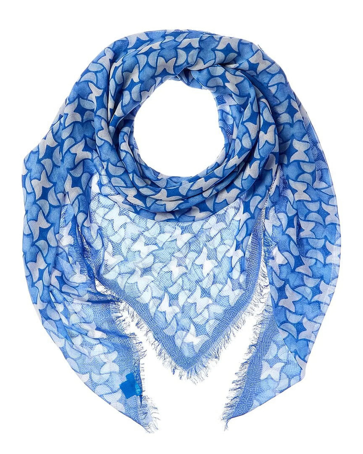 J.McLaughlin Giselle Blue os, Scarf, Silk-Blend