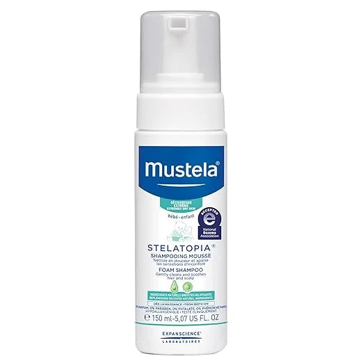 '- Foam Eczema-Prone Natural Fragrance-Free & Baby fl. & Avocado oz. Newborn - Mustela Skin Tear for Sunflower 5.07 - Oil Shampoo Free with & with Stelatopia