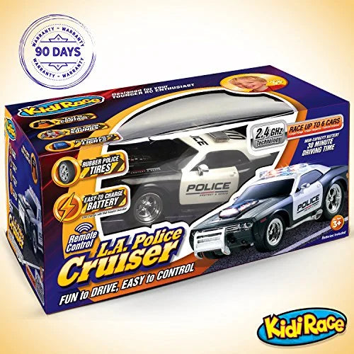 Remote Kids KidiRace Control Easy Durable, to Car and Fun Control Police RC for