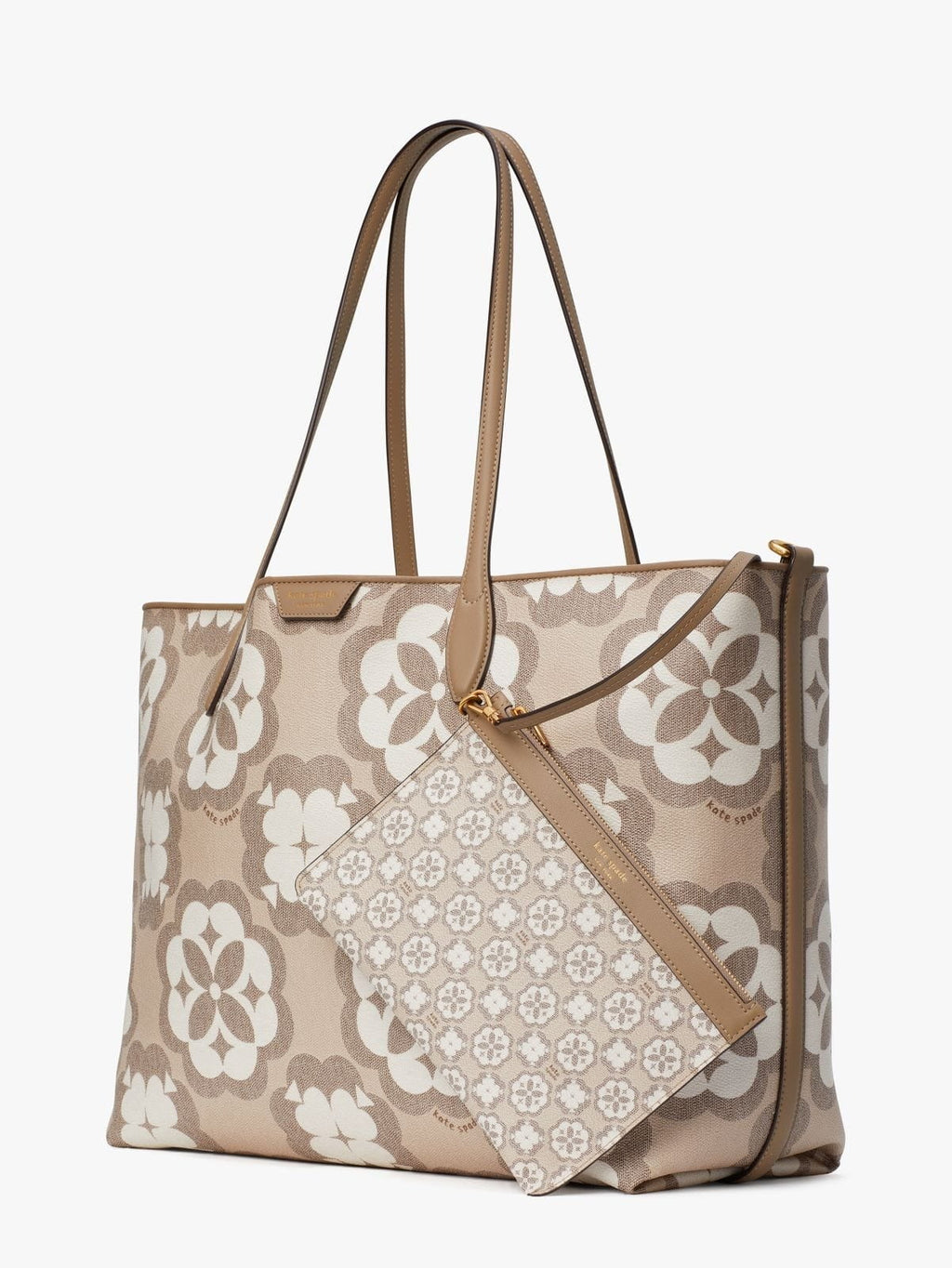 Sutton Large Tote Monogram Flower Spade