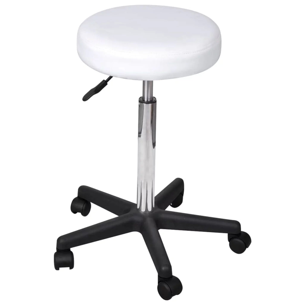 Office Suzicca Faux Leather White Stool