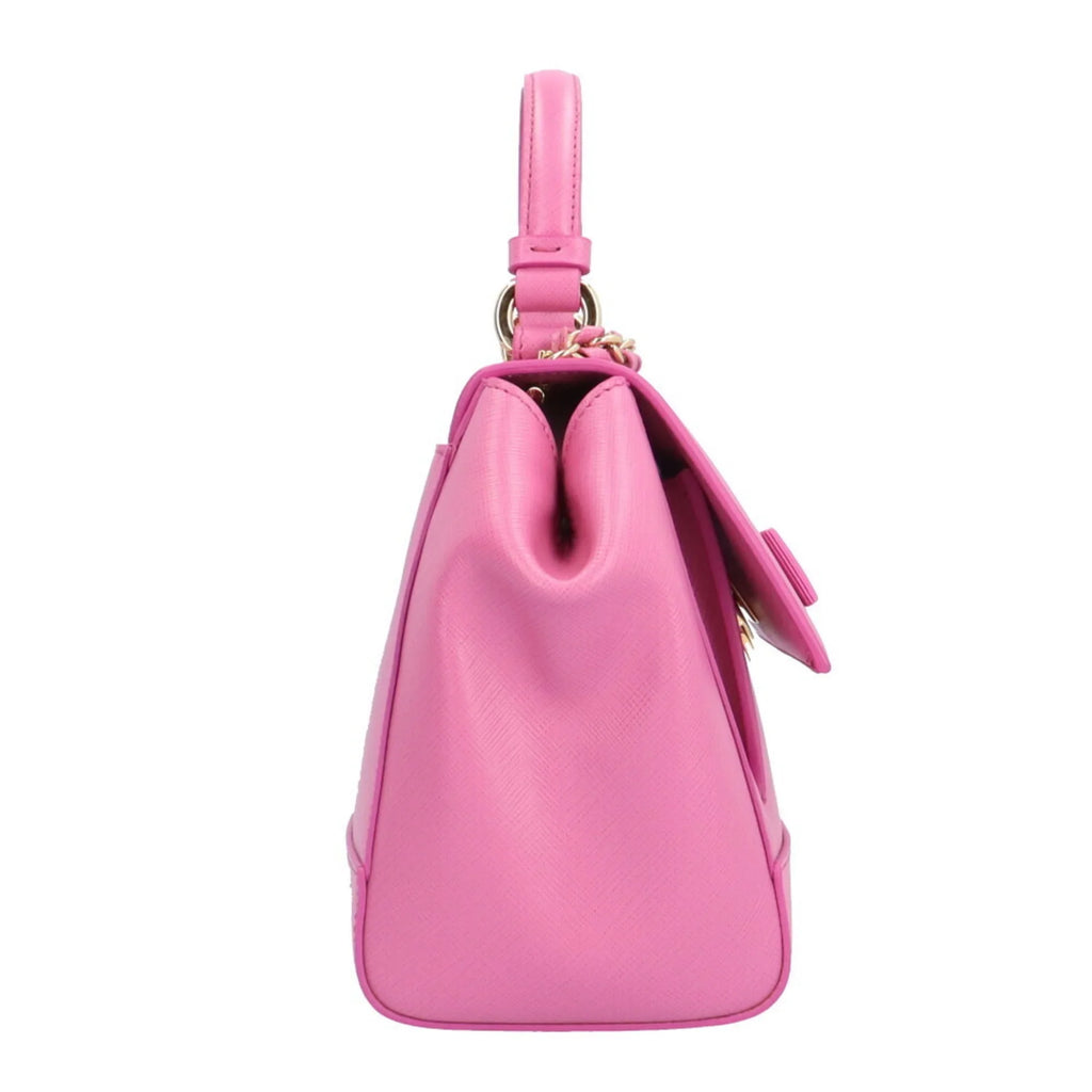 Salvatore Bag EZ-21 2way BRB10010000013177 Pink Leather Ferragamo Ladies (Good) Shoulder Vara Pre-Owned Ribbon F570