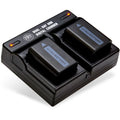 II a6000 III, a3000 and Dual Alpha IV Batteries NP-FW50 II, a7R a5000 a7 A7s a6400 Cameras DSC-RX10 Charger A7 BM a6300 A6100 a6500 II for 2 7