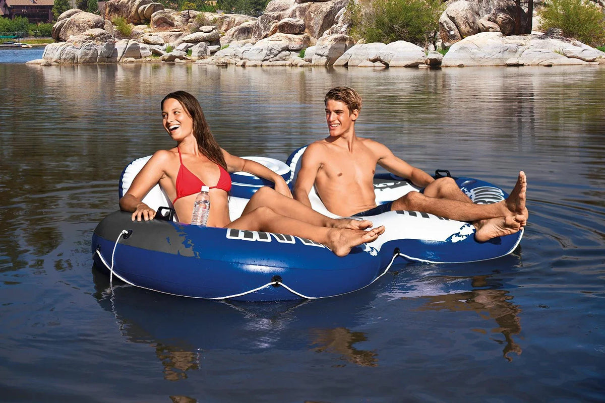 Lounger Tube w/ Cooler (2 Pack) Run INTEX liquid River II