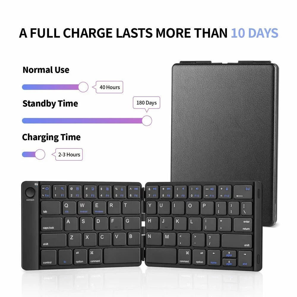 Bluetooth Phones PC Foldable Android Mac Mini for Keyboard iPhone Keyboard iPad Universal Tablet Wireless