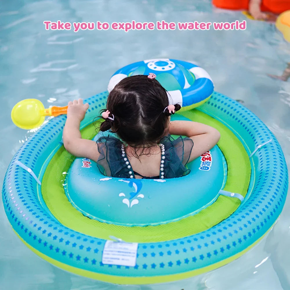 Boys 6-48 for Float Bottom Float Girls Seat Toddler Swim Float Inflatable Ring Pool with Detachable Float Months Pool Upper Swimming Float