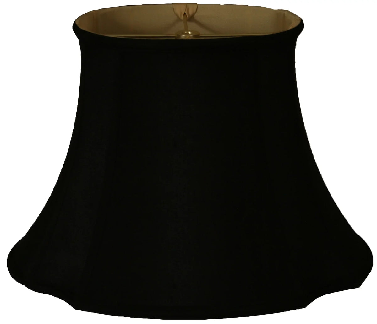 Designs Corner Inverted Black 15" Oval Royal Shade Lamp