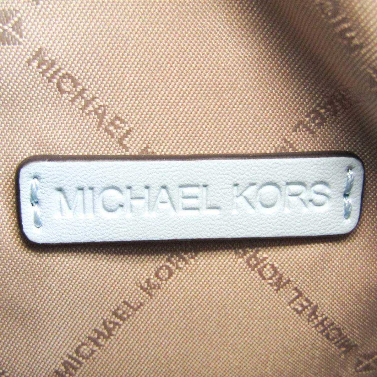 Michael Light Pre-Owned 35R3G4DC5L Leather Kors DOVER Shoulder Bag Blue Women's (Good)