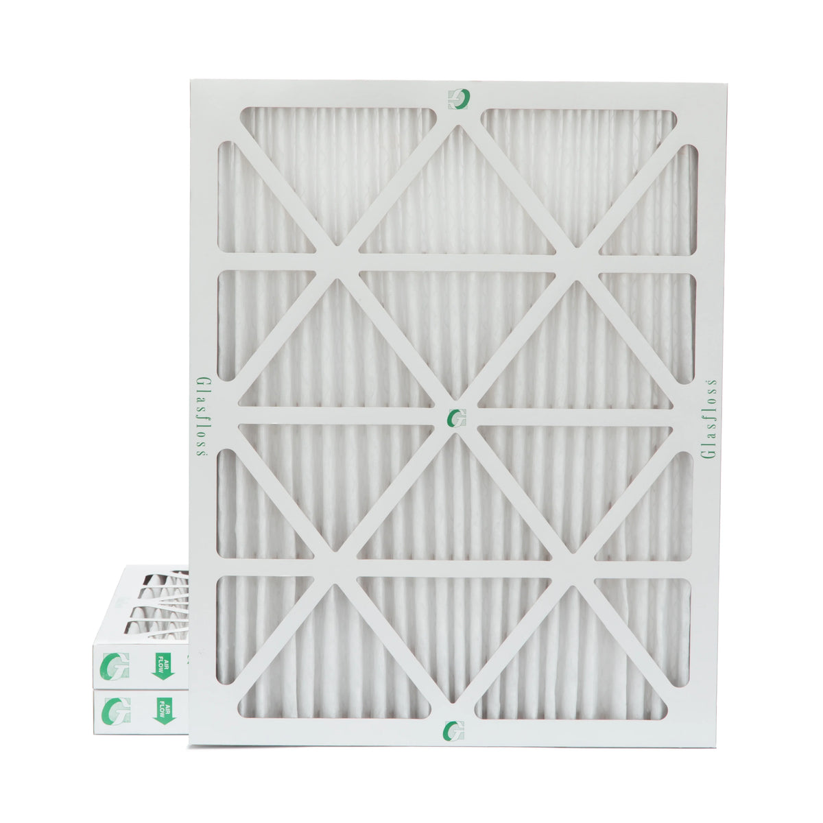 3 Pleated 1-3/4 x 10 Inch Air Pack Glasfloss. by Actual 17-1/2 Filters 2" 18x24x2 MERV x of 23-1/2 dimension: