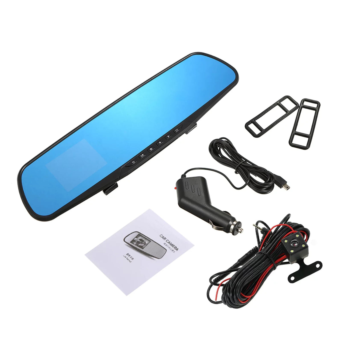 Anself Driving Angle Full Dash Recording Loop 170°Wide Driving Lens 1080P Detection Safety for Recorder Parking Dual Motion Cam