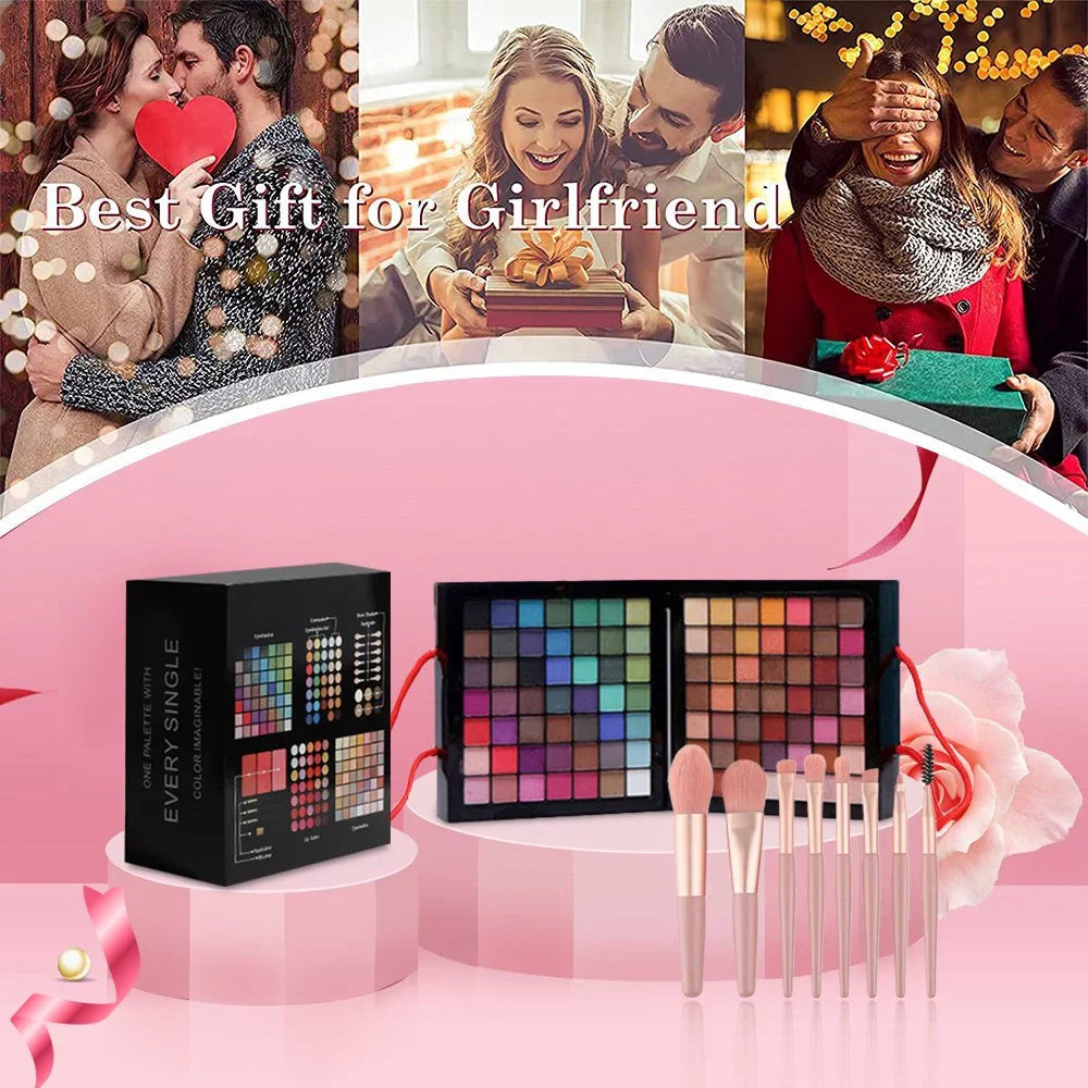 Pencil Gift Facial Eyeshadow Mirror, Powder Concealer Set Palette 177 Cosprof Eyeliner Colors Blusher Makeup Eyebrow with All-in-One Set, Cosmetic up Face Make Powder Combination