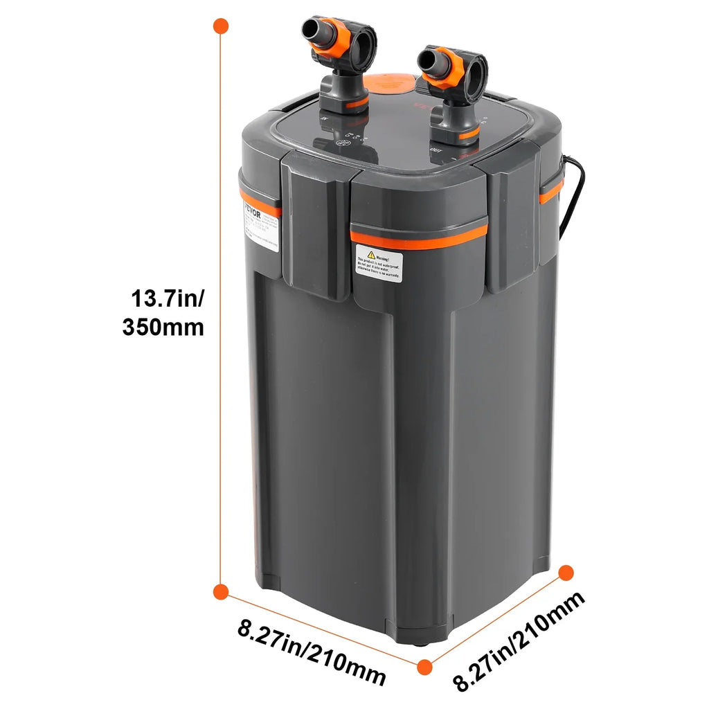 Aquarium 10w 55 UV SKYSHALO Lamp Gallon Quiet Canister Fish Tank Filter