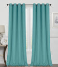 Pack Top Long Home Collections Teal, - 63 in. Energy Saving 2 Grommet Curtain Regal Panels 100% Blackout Thermal