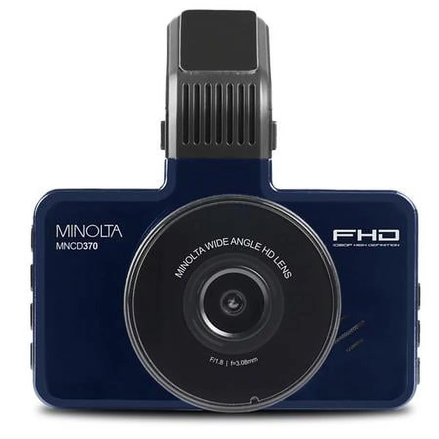 Dash Camera, MNCD370 3" 12MP Screen LCD HD Full Blue