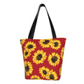 Red Bag,Shoulder Tote Shopping Bag On Handbags Large Sunflowers Bag Women'S Hobos Capacity Lukts