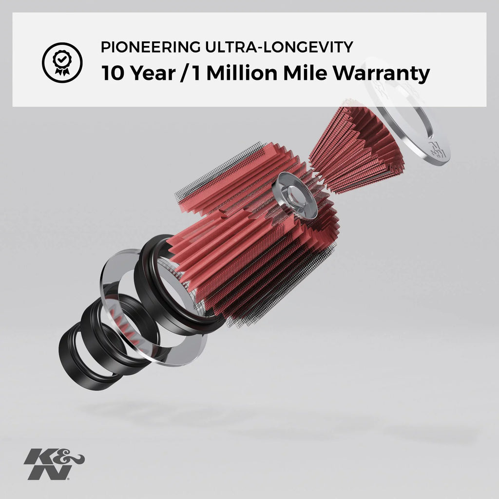 High Flange Diameter: Filter: RU-3250 Premium, Universal In, 0.75 Filter: Air 3.125 Performance, In, Round Length: Filter Tapered, In, Flange K&N 6 Shape: Replacement Washable, Clamp-On Height:
