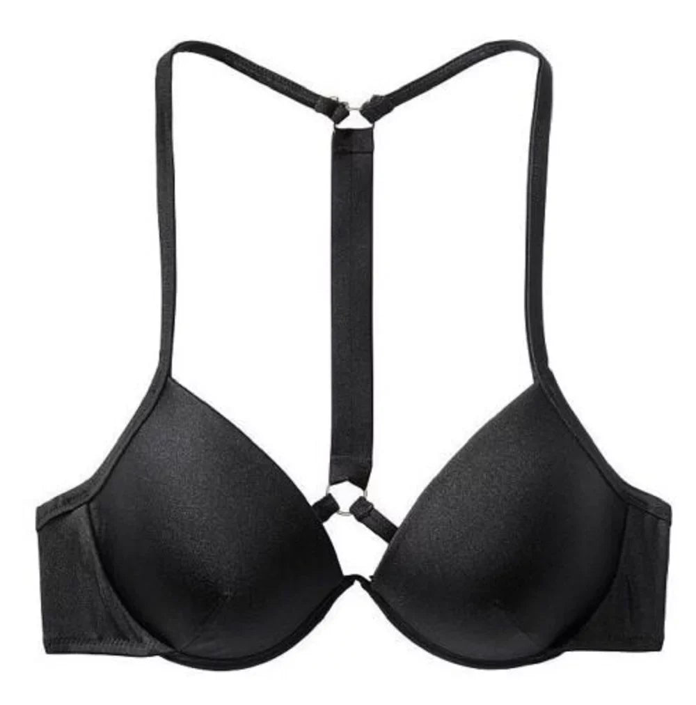34DDD Strap Fabulous Shine NWT Up Secret Black Bikini dimension Swim Top Push Victoria's