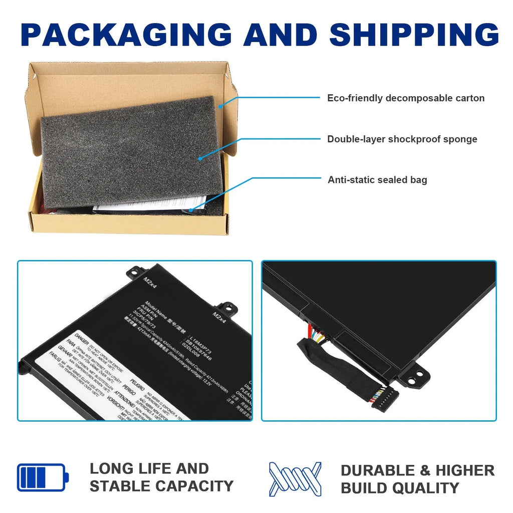T495 T14 T490 L18C3P72 Battery 1st for Gen P14s ThinkPad P43S