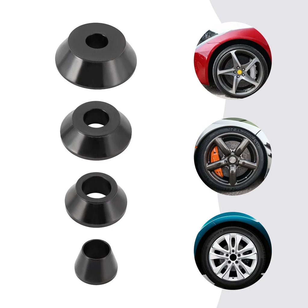Sizes 4 Tire Wheel 36mm Balancer Kit Cones Steel Balancer Cones 45-gauge Adapter