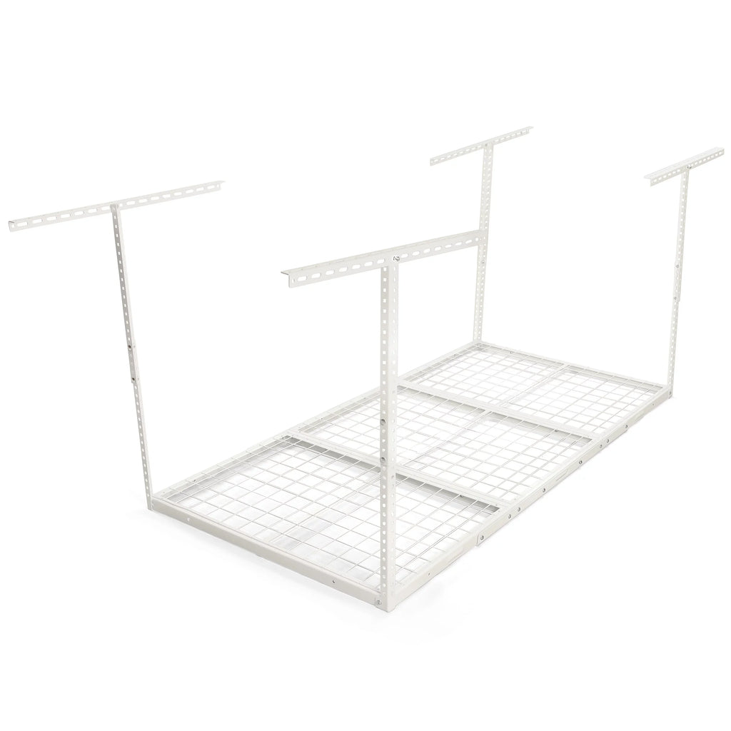 Ceiling Storage White x Storage Adjustable Length Garage Width Kojem 36" Overhead 3x6 72" x Rack, 40" Height,