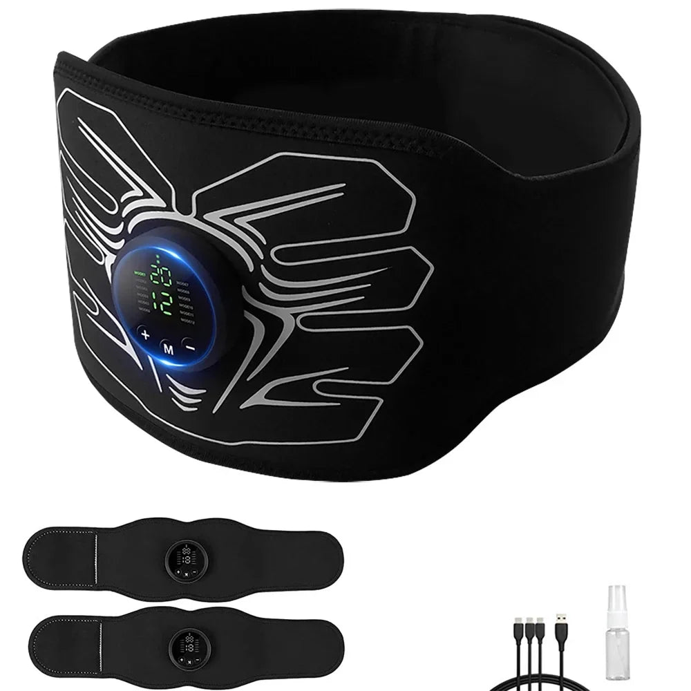 Home Workout Fitness Office Abdomen Machine,Abdominal for Workout Ab Belt Portable Stimulator Equipment Muscle ABS Stimulator,Ab Toning