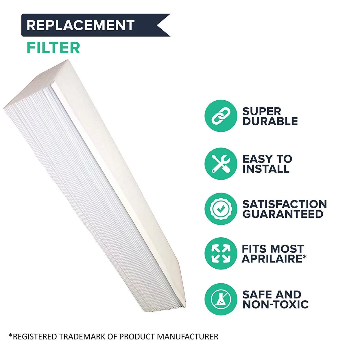 2) Air of (Set Replacement Purifier Aprilaire Filter Crucial