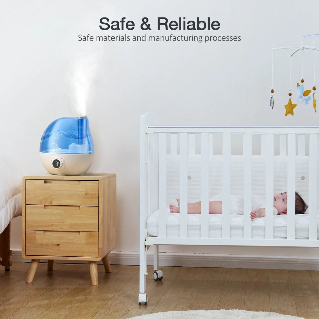 Rotation for for 24 Large 2.3L Indoor Room Baby Auto Hours Plants, Nozzle Mist Home Bedroom, Humidifier, 360° Run Cool 3 Use VCK Time, Quiet Air Mist Levels, Ultrasonic Nursery, Shut-Off, Humidifiers