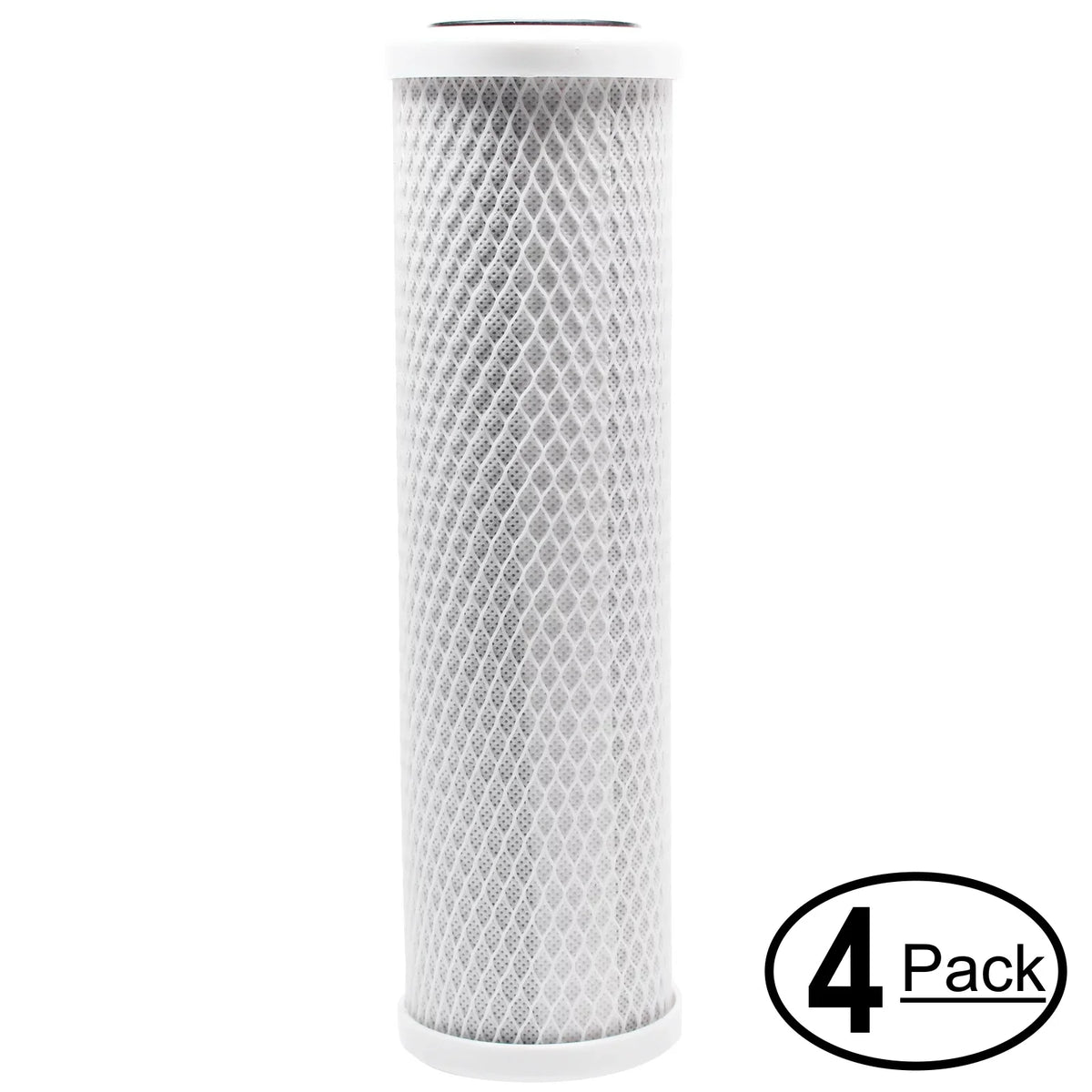 '- RO HRO-300 10 Activated 10" Block - Carbon Replacement 4-Pack HRO-300 PurePro Brand Commercial Denali Filter Light Pure Universal for inch for : PurePro Filter
