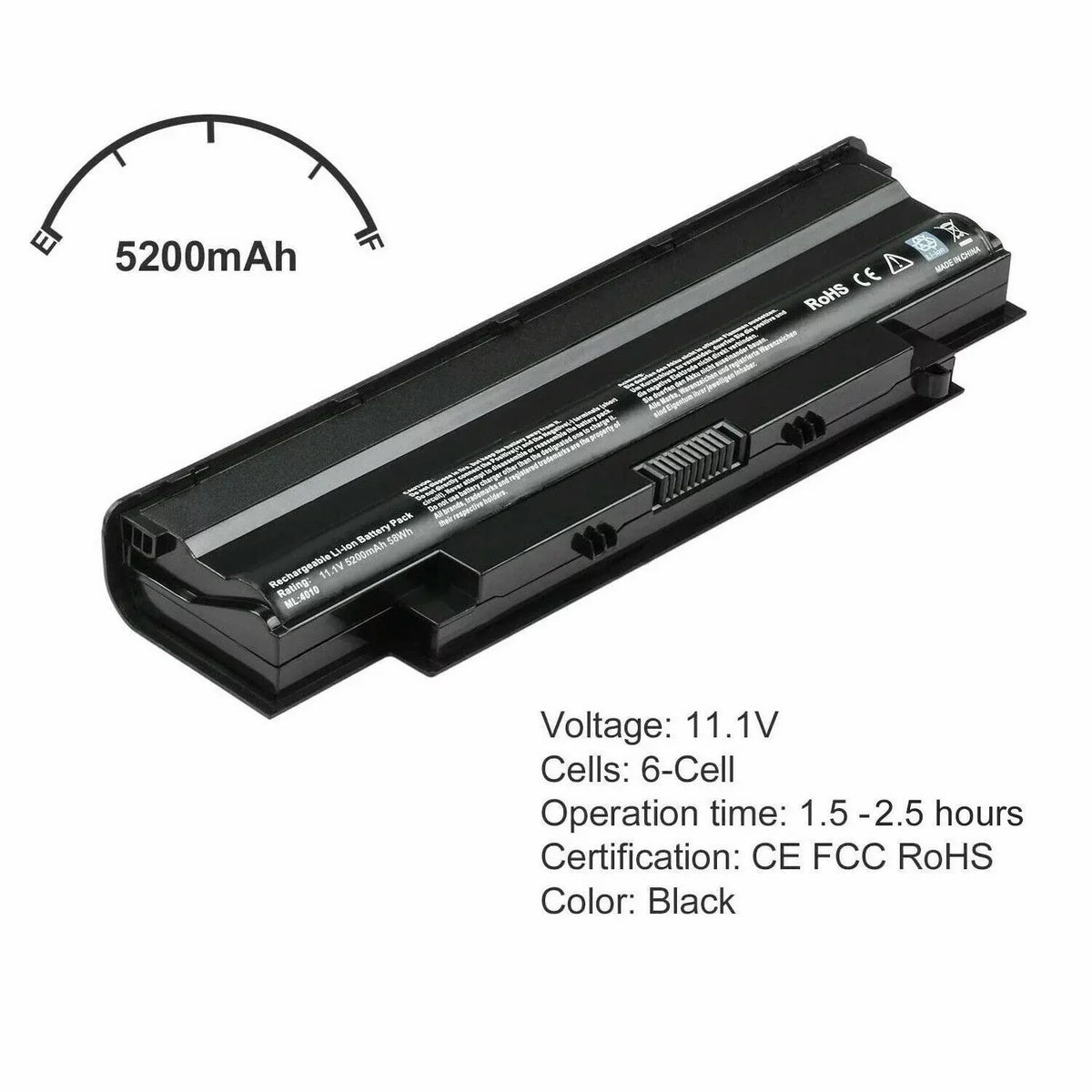 14r N7110 N5010 Battery For N4110 Inspiron N3010 17r N5110 N4010 13r 15r