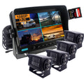 Backup 1080P 1080P Recorder, Input, Trailers, Channel DVR Trucks, Quad System, 256GB View Support Caravans, Screen, CAMSLEAD Monitor 4 SD inch Split RV Card, Camera Rear 9 motorhomes, for Camera