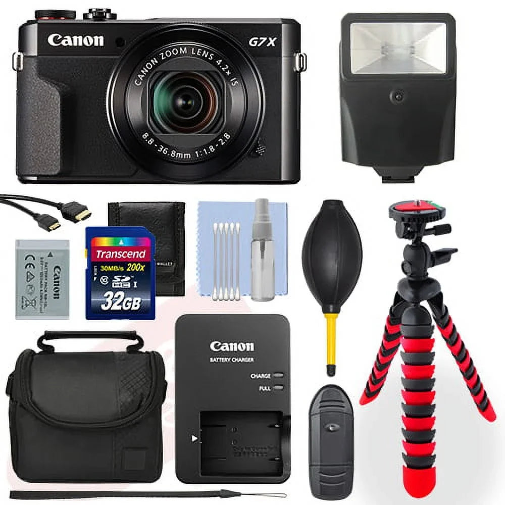 Digital G7x 32GB 20.1MP Camera+ Powershot Package Mark II Canon Accessory Deluxe