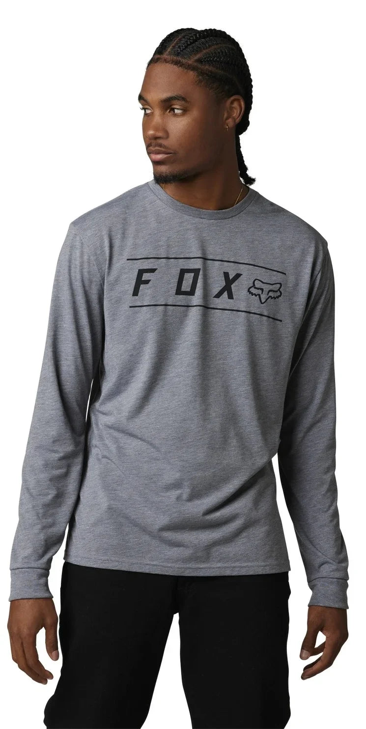 Long Dri-Release Heather T-Shirt Sleeve Fox Racing LG Mens Graphite Pinnacle