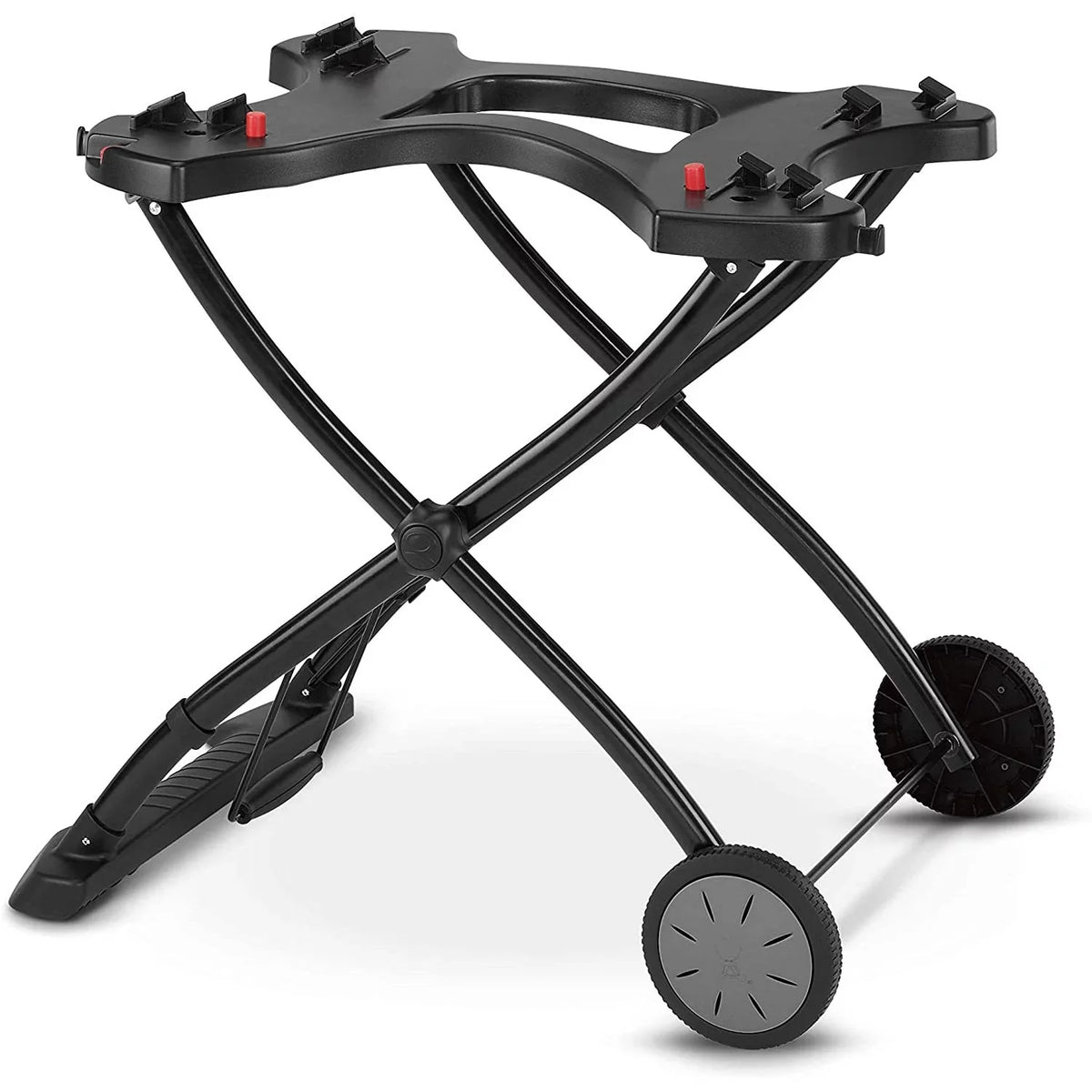 with Weber Portable (Black) Hose Liquid Cart, Grill Q1200 Propane Adapter Bundle