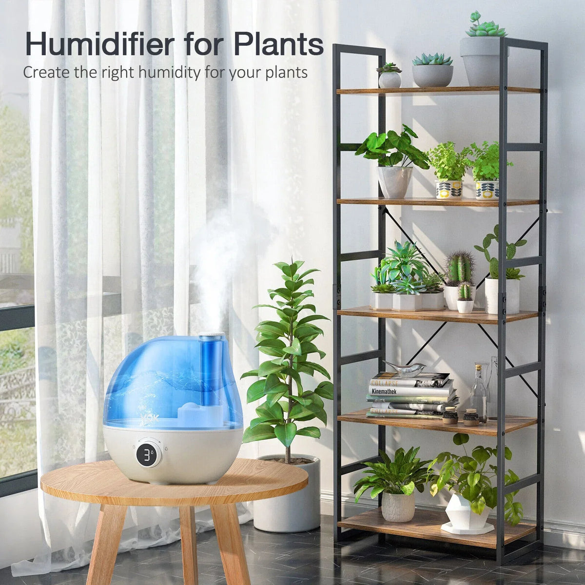 Rotation for for 24 Large 2.3L Indoor Room Baby Auto Hours Plants, Nozzle Mist Home Bedroom, Humidifier, 360° Run Cool 3 Use VCK Time, Quiet Air Mist Levels, Ultrasonic Nursery, Shut-Off, Humidifiers