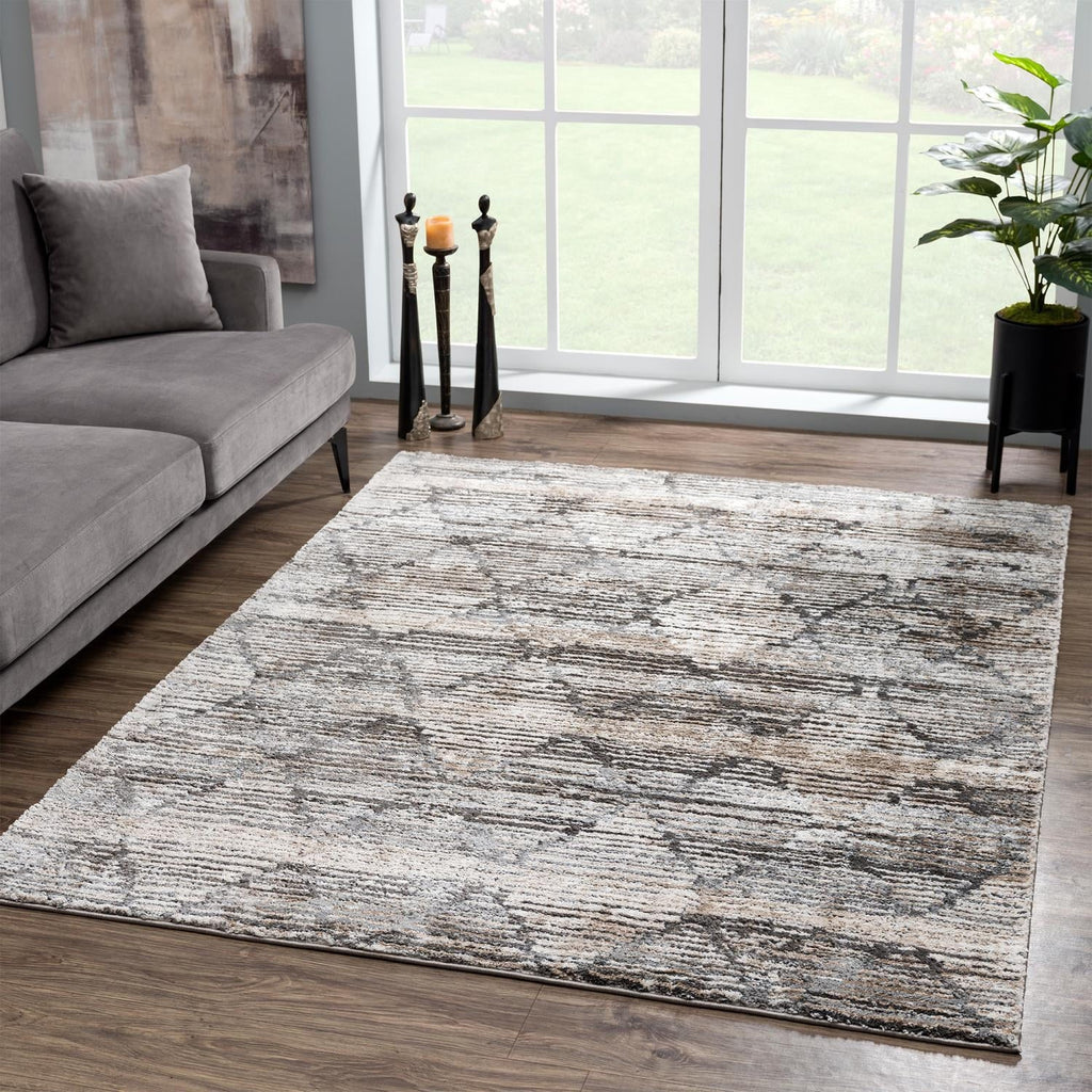 Fish x Portsmouth Multi Runner 7'2" Marine United Weavers Rug 2'7"