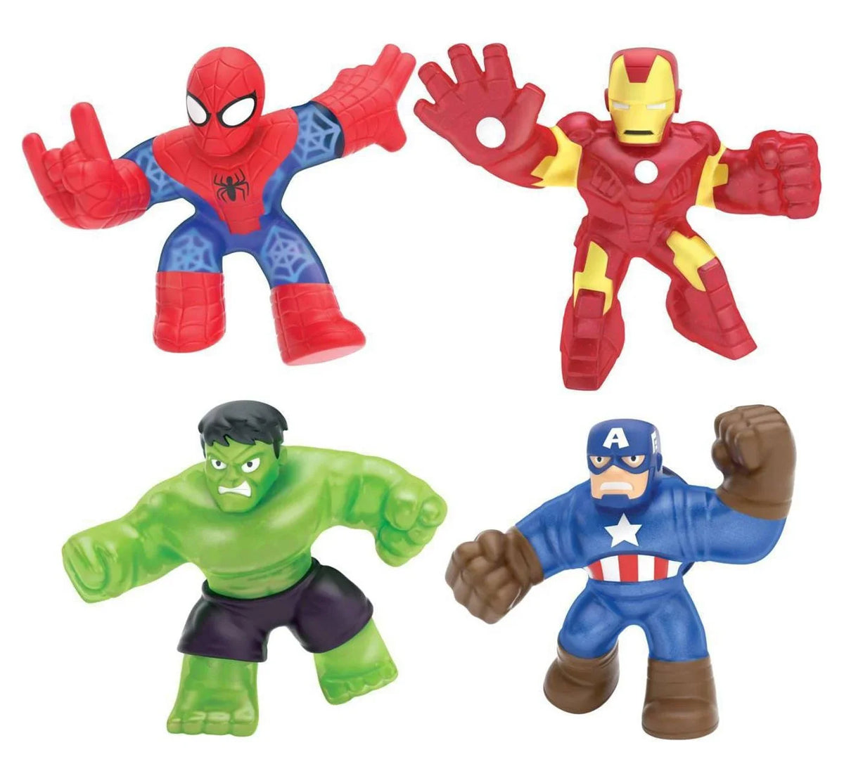 of Goo 4-Pack, America and Jit Hulk, Spider-Man, Heroes Man Marvel Zu Iron Hero Captain