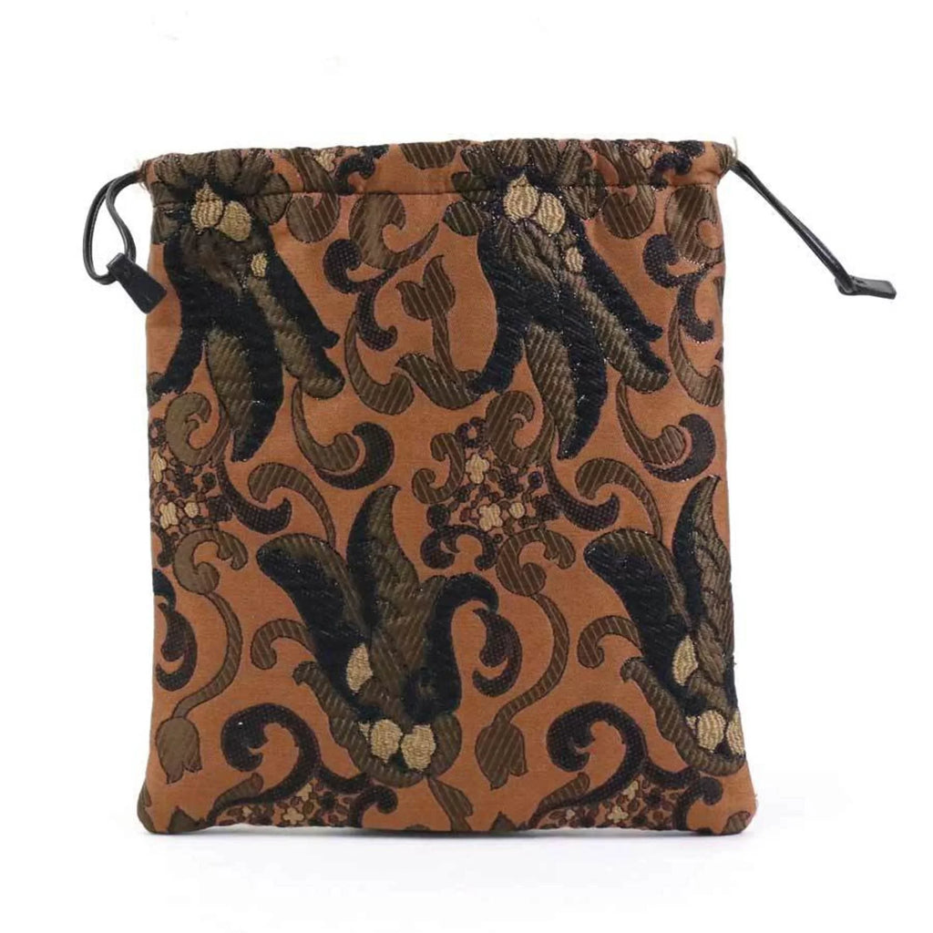 Cotton/Acrylic Prada Pre-Owned Brown Women's (Good) Pouch Drawstring 1MU001 PRADA