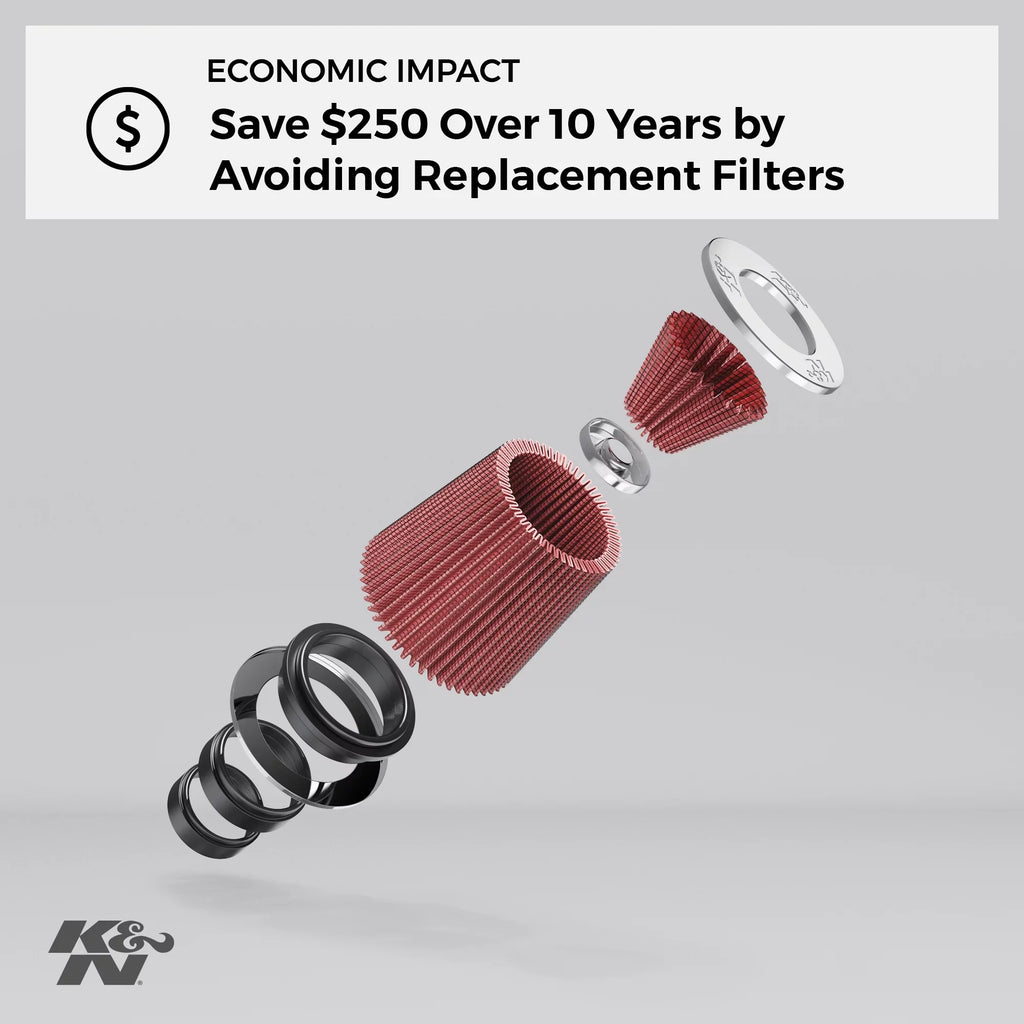Duty: Premium, High Industrial Heavy E-3402 Performance, Filter, Air Filter: Replacement Engine K&N Washable,