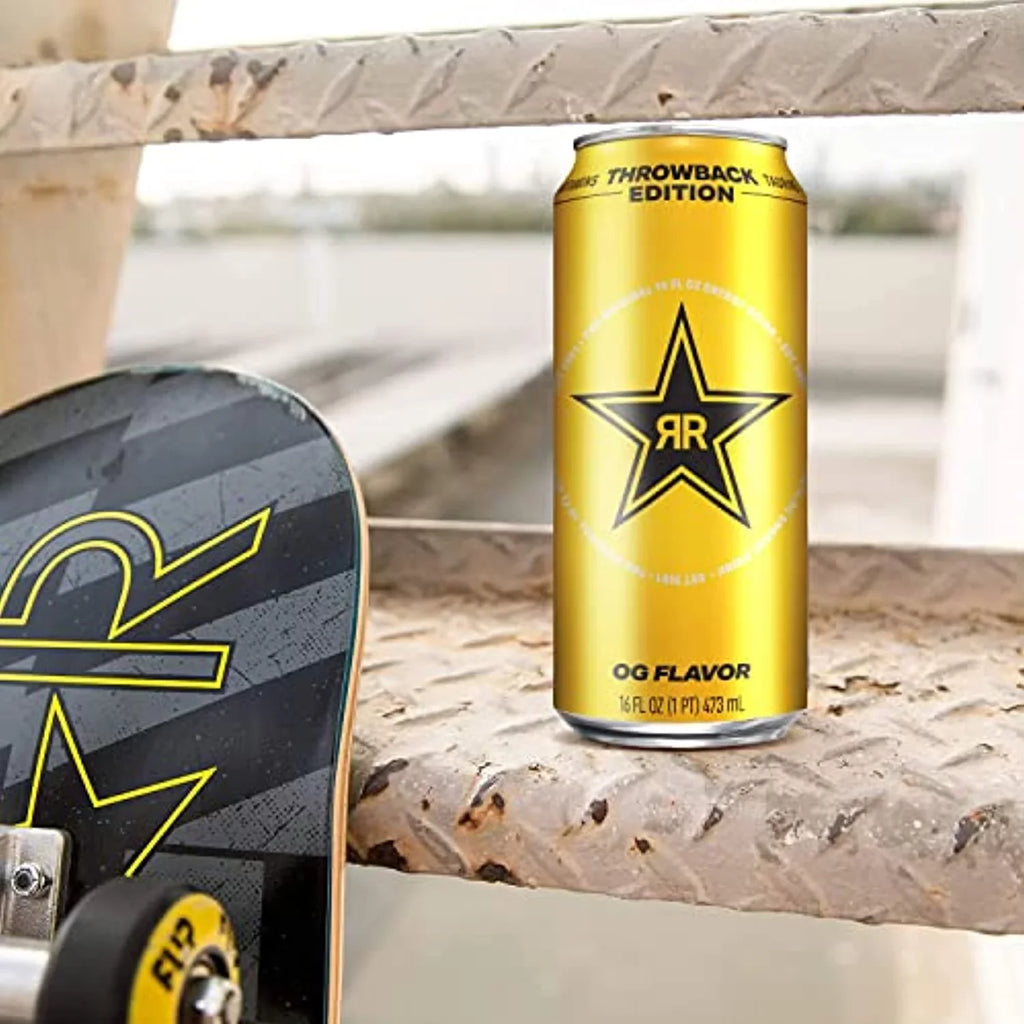 Drink, (Pack Oz Edition: Vary Energy May 16 O.G., Throwback Fl - 12) Packaging Rockstar Of