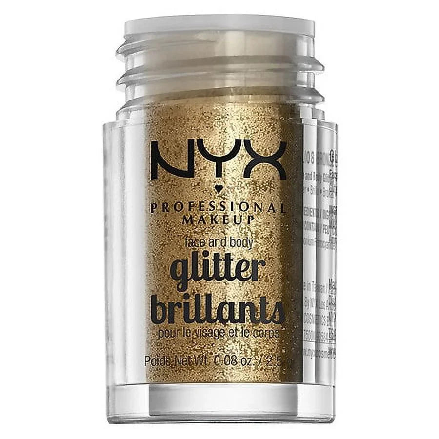 Makeup Face Body 2 Pack oz NYX Glitter, 0.08 Professional & Bronze of