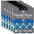MERV Plus 16x16x1 Pure Nordic Carbon Pack 6 Air Pleated 7 Filters
