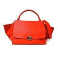 Orange (Fair) CELINE Pre-Owned Leather Celine Women's Trapeze Handbag