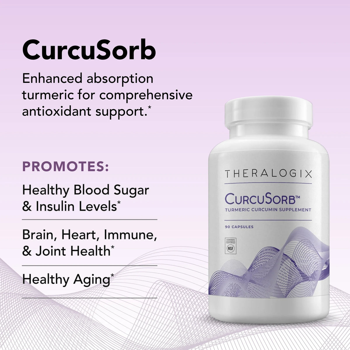 Curcumin Turmeric Supply), Supplement Turmeric Absorption Complex (90-Day High Theralogix CurcuSorb