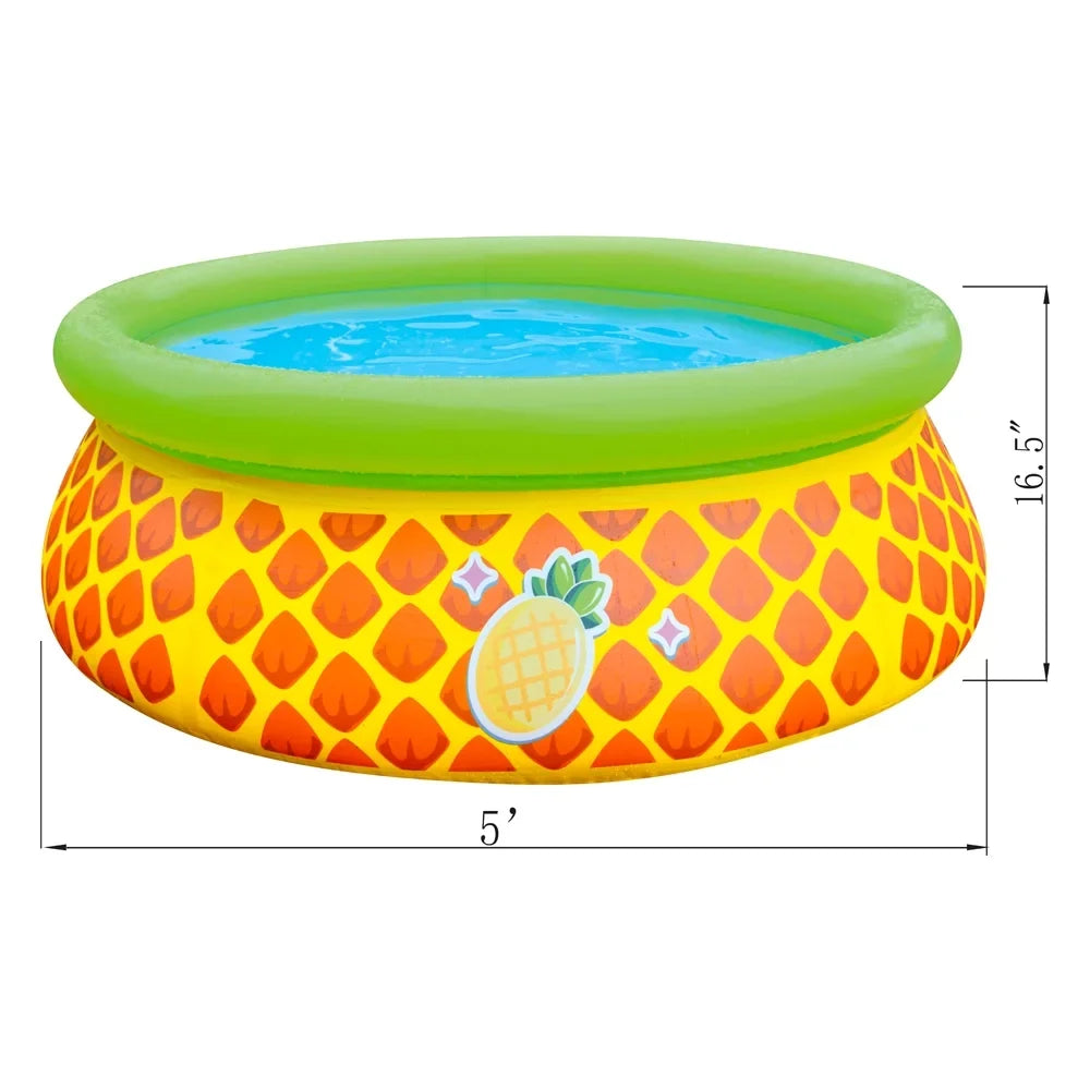 Inflatable (2) & Swimming Prompt JLeisure Set Pool Pineapple exterior