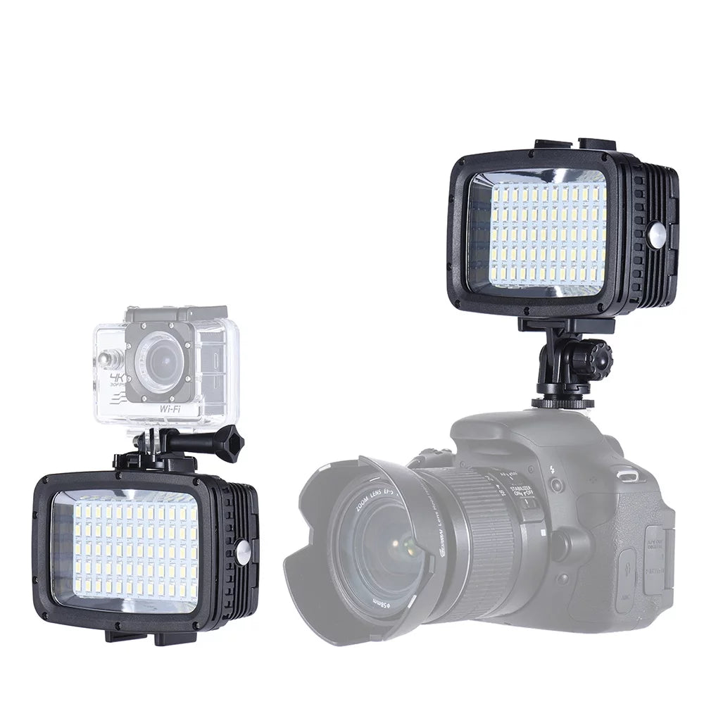 SJCAM 1800LM DSLR Andoer Ultra Lamp for 60pcs 3 Hot for Mount Waterproof 10 Cam & + Bright Photo Underwater * Yi Diving Fill-in 5500K w/ 40m Shoe Studio Video 3 Modes F
